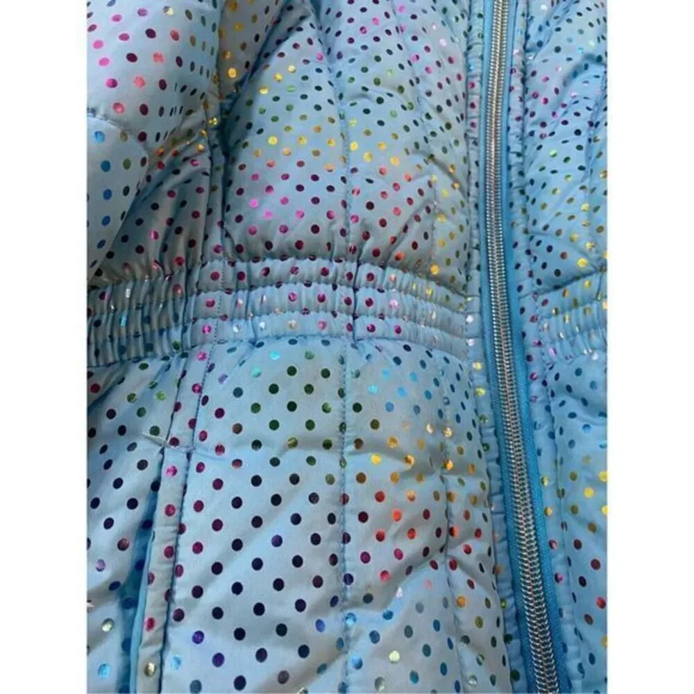 Girls R 1881 blue multicolored winter coat size 4‎